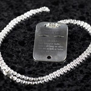 1033 halsband id-bricka silver